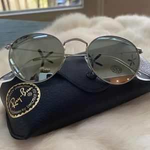 Ray-Ban Round Flash Lenses (Silver)